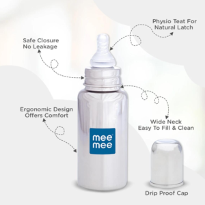 Mee Mee Stainless Steel Baby Feeding Bottle